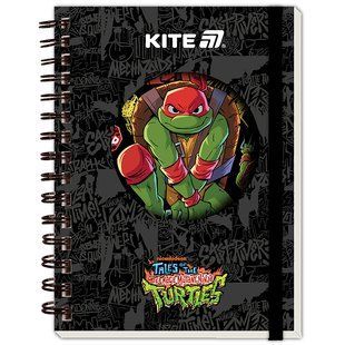 Блокнот на спирали Kite Ninja Turtles NT25-229, A6, 80 листов, клетка