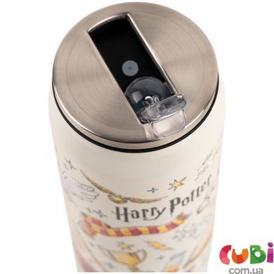 Термочашка з трубочкою Kite Harry Potter (HP25-1264), 500мл, Бежевий