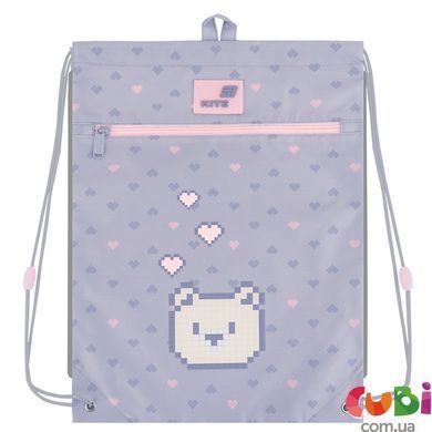 Сумка для взуття Kite 601M Pixel Love (K26-601M-18), сірий