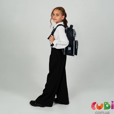 Рюкзак Kite Education каркасний 556 Black&Silver (K26-556M-2), Чорний