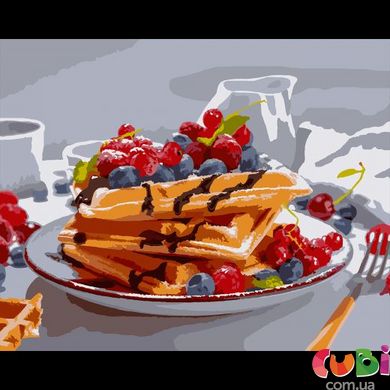 Картина за номерами SANTI Спокусливий сніданок 40 50 см, 954509