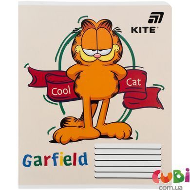 Зошит шкільний Kite Garfield (GF26-236), 18 аркушів, клітинка