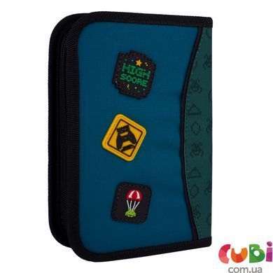Пенал твердий YES одинарний без клапана HP-02 Game Fan (533653), комбінований