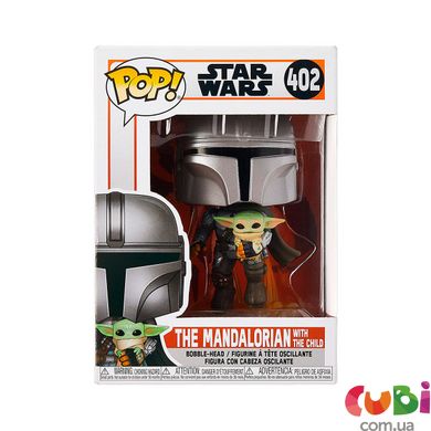 Игровая фигурка FUNKO POP! cерии "Мандалорец" ­ МАНДАЛОРЕЦ, ЛЕТЯЩИЙ С МАЛЫШОМ