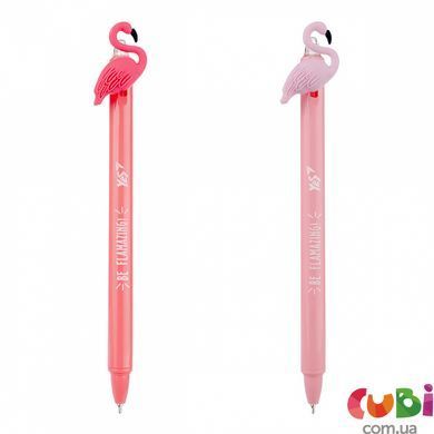 Ручка кулькова YES Caribbean flamingo 0,7 мм синя автоматическая (411996)