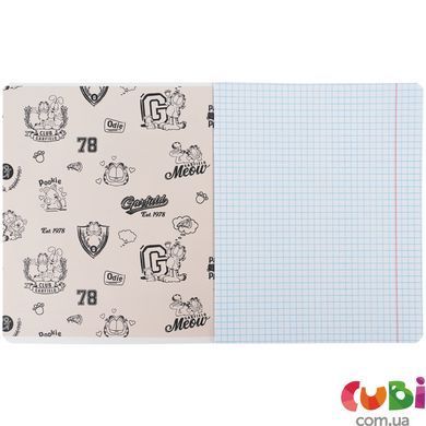 Зошит шкільний Kite Garfield (GF26-236), 18 аркушів, клітинка