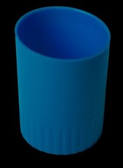 Стакан пластиковий для письмового приладдя JOBMAX, синій (BM.6351-02)