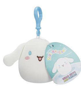 Мʼяка іграшка на кліпсі SQUISHMALLOWS серії Хеллоу Кітті - СІННАМОРОЛЛ (9 см)