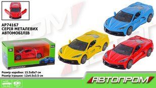 Машина металл АВТОПРОМ арт. AP74167 1:32,3 цвета, открывающаяся дверь, коробка 15 8 7см
