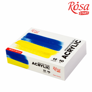 Набір акрилових фарб Ukraine 12&times;10мл ROSA START
