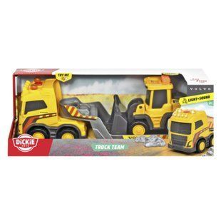 Игровой набор Грузовик Volvo со звуковыми и световыми эффектами, с погрузчиком, 32 см, 3+, 372 5009