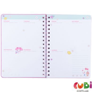 Щоденник на спіралі Kite Hello Kitty (HK26-438), тверда обкладинка