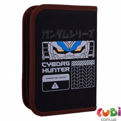 Пенал жесткий YES одинарный с клапаном HP-03 Cyborg Hunter (533620), комбинированый