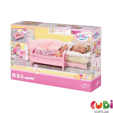 Ліжечко для ляльки BABY BORN - солодкі ССМ (з постільнім набором) (824399)