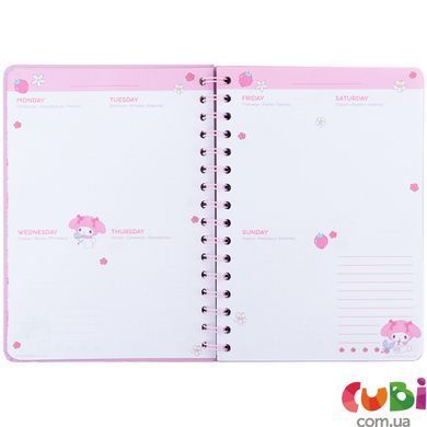 Щоденник на спіралі Kite Hello Kitty (HK26-438), тверда обкладинка
