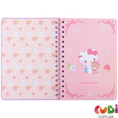 Щоденник на спіралі Kite Hello Kitty (HK26-438), тверда обкладинка