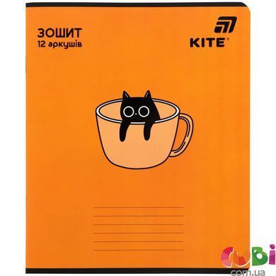 Зошит шкільний Kite One color (K26-234), 12 аркушів, лінія