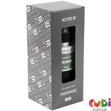 Термос Kite K21-320-03, 473 мл, чорний