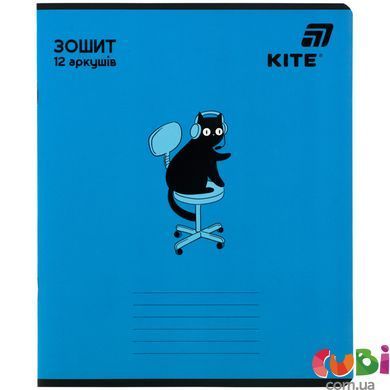 Зошит шкільний Kite One color (K26-234), 12 аркушів, лінія