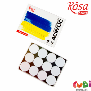 Набір акрилових фарб Ukraine 12&times;10мл ROSA START