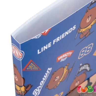 Папка з 20 файлами А4 YES Line Friends. Brown з кишенею