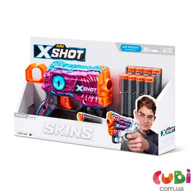 Оружие игрушечное быстрострельный бластер X-SHOT Skins Menace Enigma (8 патронов), 36515L