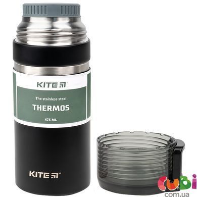 Термос Kite K21-320-03, 473 мл, чорний