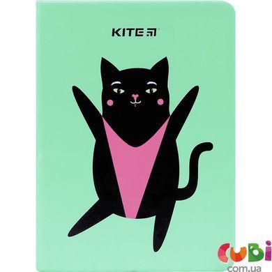 Блокнот Kite Green cat K22-464-2, В6, 96 аркушів, клітинка