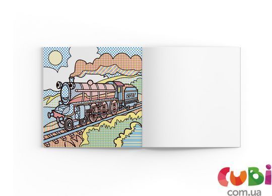 Книга Водяные раскраски. Паровозы