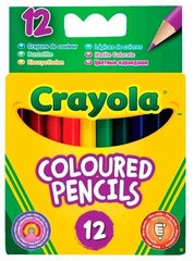 Кольорові олівці короткі Crayola 12 кольорів (4112)