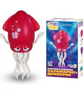 Інтерактивна іграшка Tiki Wiki &mdash; Кальмарик Дензерін (світло, українською, рубіновий)