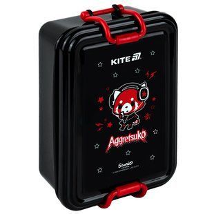 Ланчбокс Kite Aggretsuko AR25-175, 650 мл, чорний, червоний
