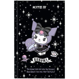 Записная книга Kite Kuromi HK24-199-1, твердый переплет, А6, 80 листов, клетка