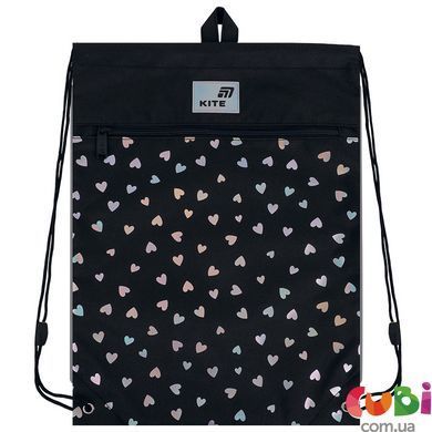 Сумка для взуття Kite 601M Black&Silver (K26-601M-14), Чорний
