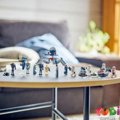 Конструктор дитячий Lego Клони-піхотинці й Бойовий дроїд. Бойовий набір (75372)