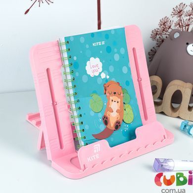 Підставка для книг Kite, пластикова, рожева (K25-330-4)