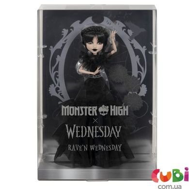 Коллекционная кукла Венздей Танцы Rave N, Monster High X Wednesday, HXJ03