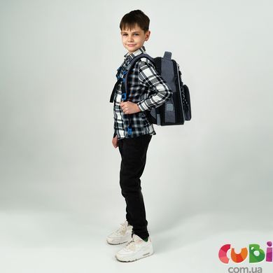 Рюкзак Kite Education каркасный 556 Level UP (K26-556M-3), сірий
