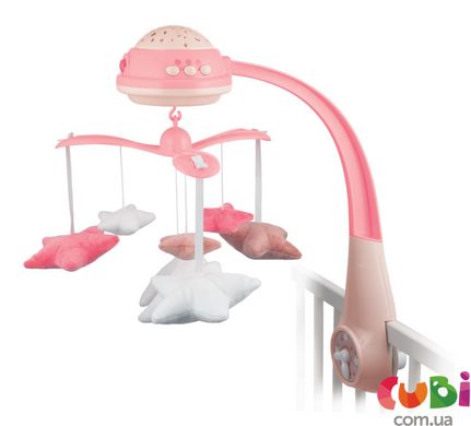 Карусель музыкальная электрическая с проектором - розовая (75/100_pin) Canpol babies