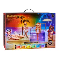 Ігровий набір для ляльок RAINBOW HIGH серії "Pacific Coast" - ВЕЧІРКА БІЛЯ БАСЕЙНУ (світло)
