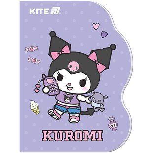Блокнот Kite Kuromi HK25-223-2, A6, 60 листов, в клетку