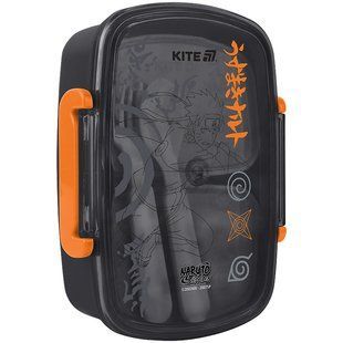 Ланчбокс с наполнением Kite Naruto NR25-181, 750 мл, помаранчевий, чорний