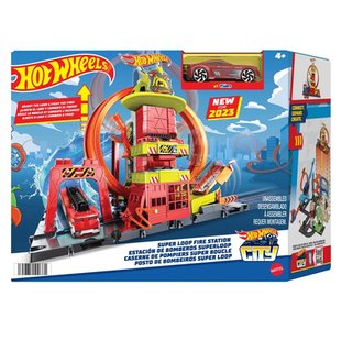 Игровой набор Супер петля с пожарной станцией Hot Wheels (HKX41)