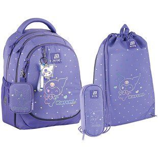 Школьный набор Kite Education Kuromi SET_HK25-700M (рюкзак, пенал, сумка)