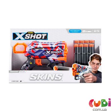 Оружие игрушечное быстрострельный бластер X-SHOT Skins Menace Malice (8 патронов), 36515M