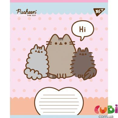 Зошит учнівський шкільний, А5 12 кос. Yes Pusheen Weekend (767609)