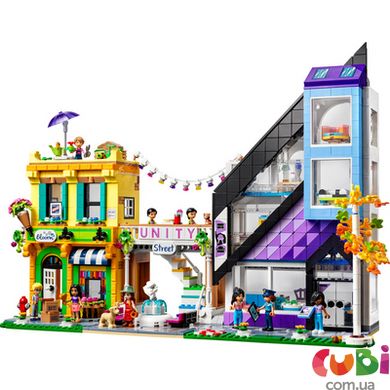 Конструктор LEGO Friends Квіткові та дизайнерські крамниці у центрі міста 2010 деталей (41732)