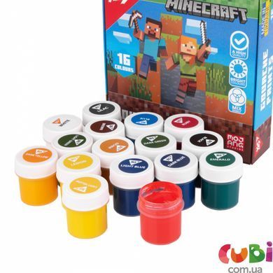 Фарби гуашеві Yes Minecraft 16 кольорів 20 мл (230408)