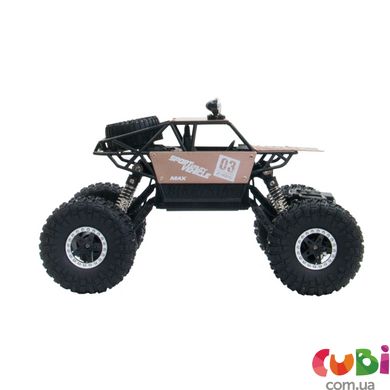 Автомобиль OFF-ROAD CRAWLER на р/у – SUPER SPEED (матовый коричн., аккум. 4.8V, метал. корпус, 1:18), Матовый коричневый