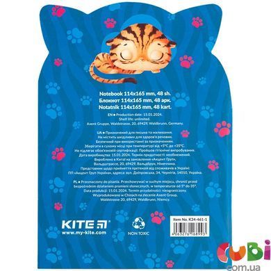 Блокнот із мʼякою обкладинкою, 48 аркушів, Roar cat